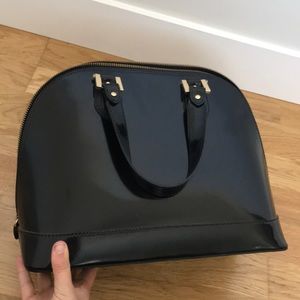 Black and gold Alberta Di Canio leather purse❤️